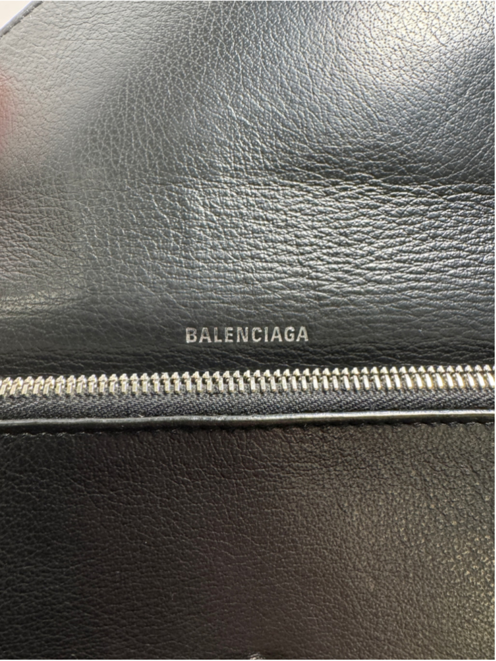 Balenciaga Black Leather Envelope Large Wallet - Picture 2 of 9